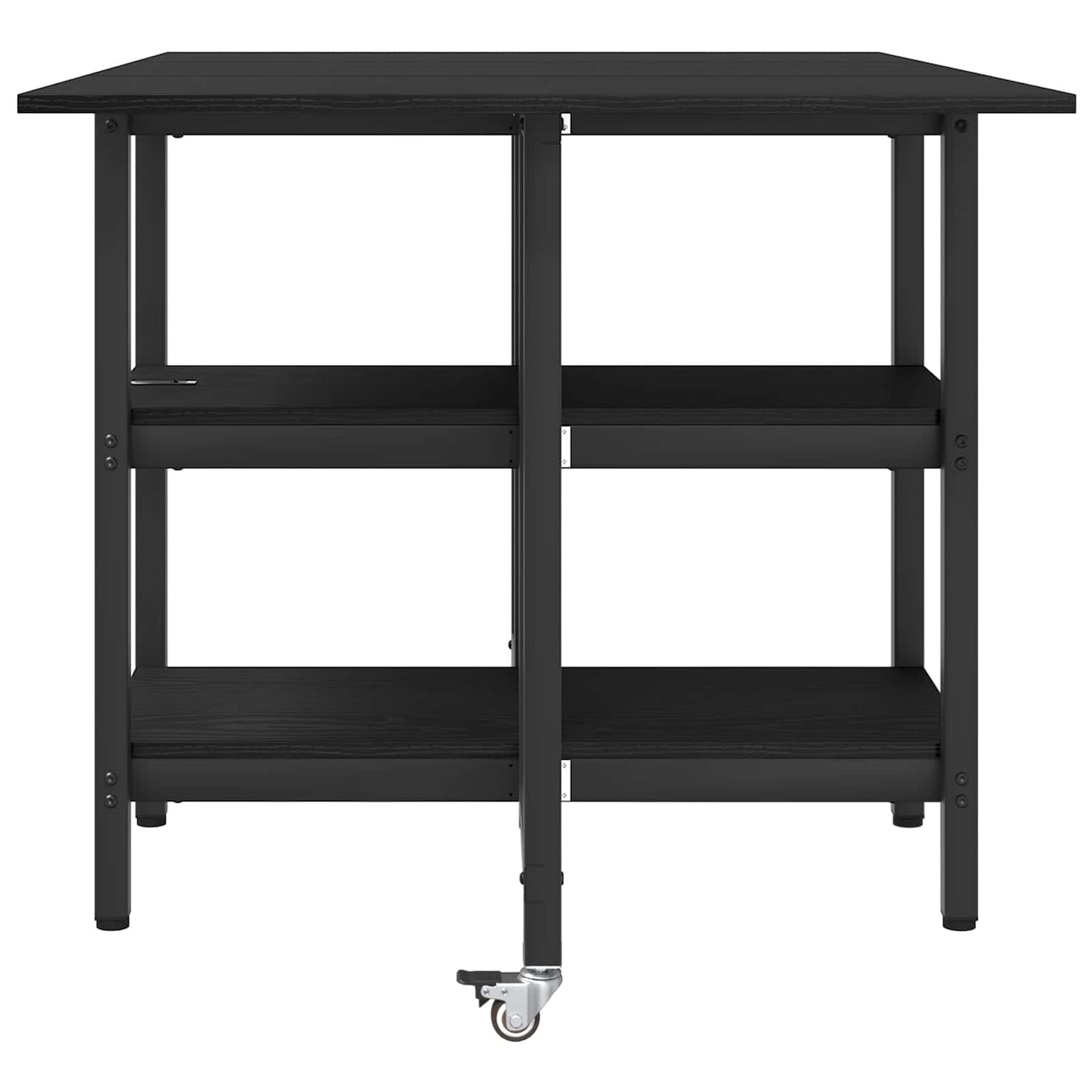 Spisebord 122 x 80 x 76,5 cm Konstruert tre Svart eik