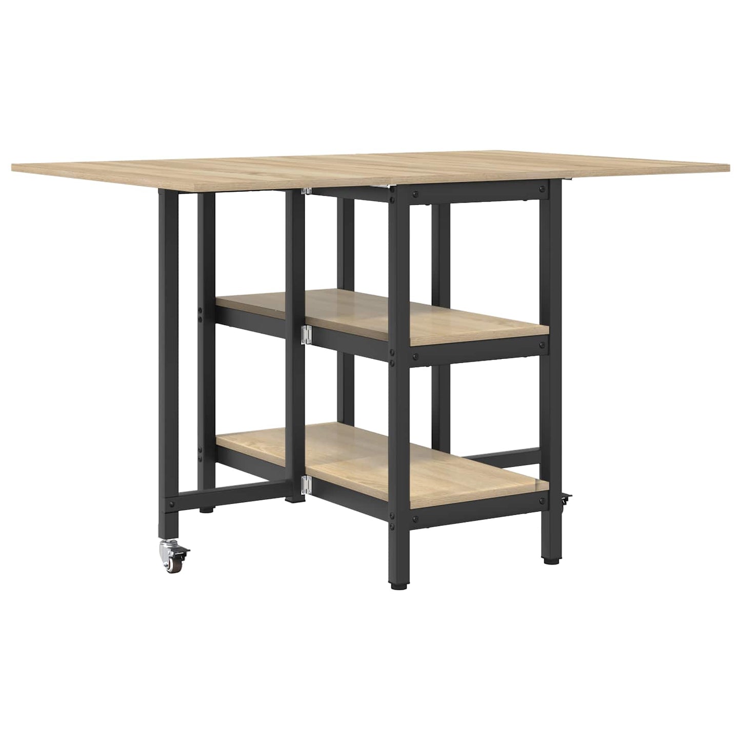 Spisebord 122 x 80 x 76,5 cm Konstruert tre Sonoma eik