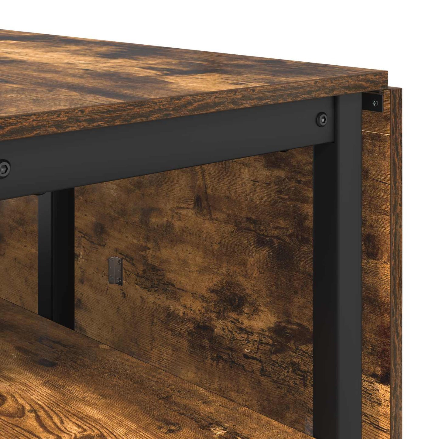 Spisebord 122 x 80 x 76,5 cm Konstruert tre Røkt Eik