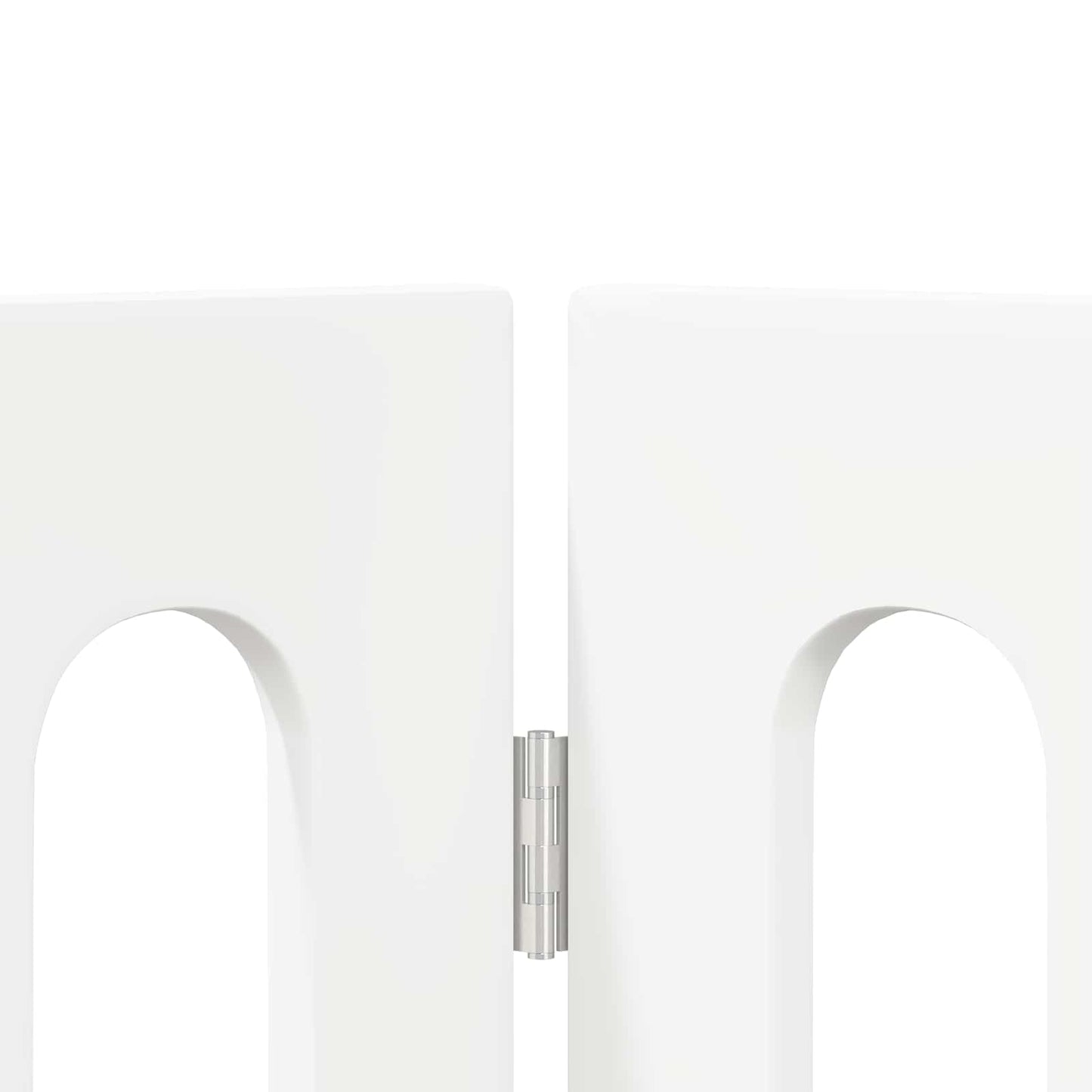 Folding Pet Fence 2 pcs Hvit 100,5 x 38 x 70 cm Konstruert tre