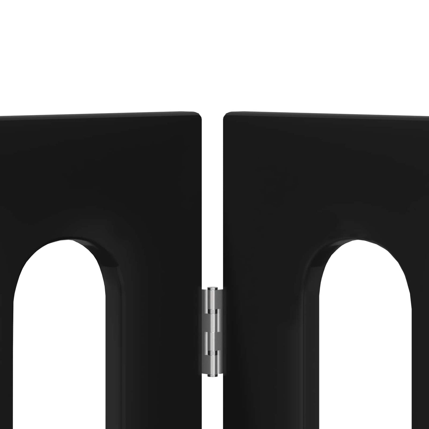 Folding Pet Fence 2 pcs Svart Eik 100,5 x 38 x 70 cm