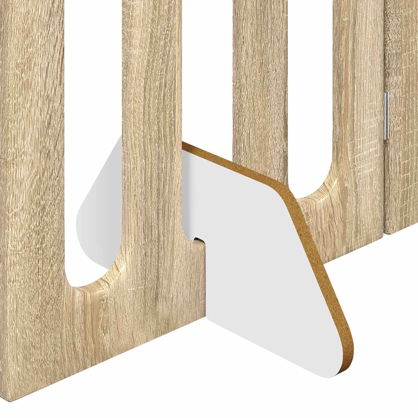 Folding Pet Fence 2 pcs Sonoma eik 100,5 x 38 x 70 cm