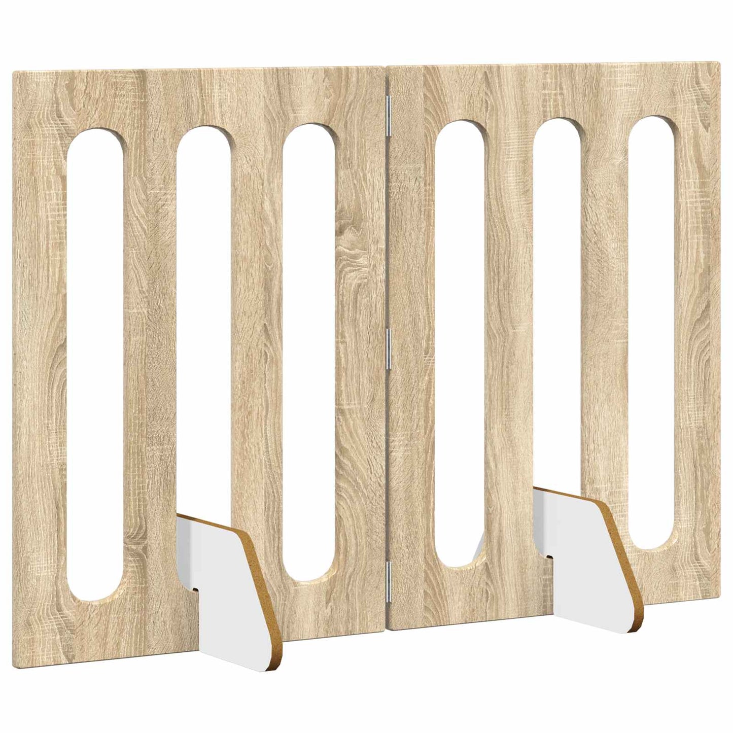Folding Pet Fence 2 pcs Sonoma eik 100,5 x 38 x 70 cm