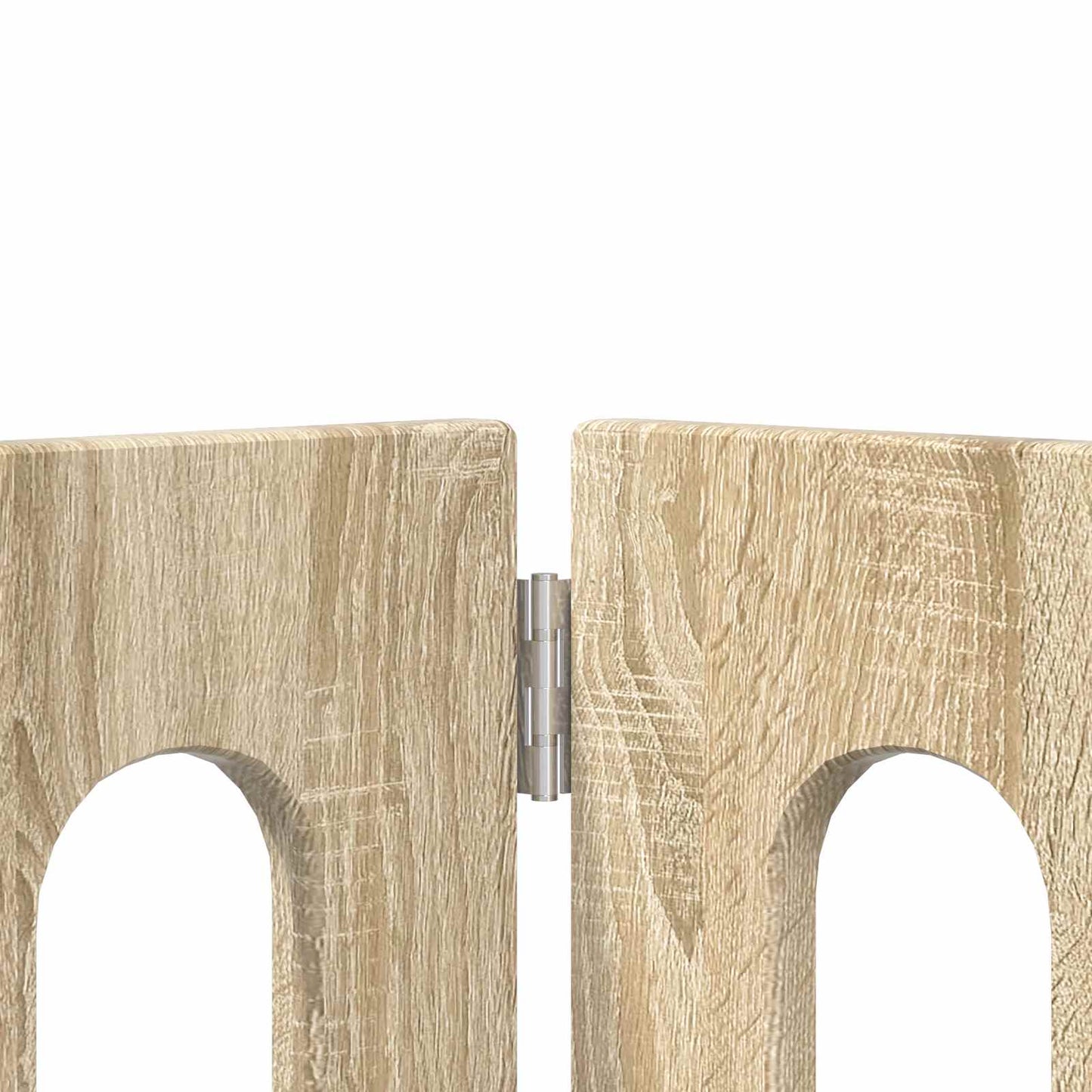 Folding Pet Fence 4 pcs Sonoma eik 201 x 38 x 70 cm