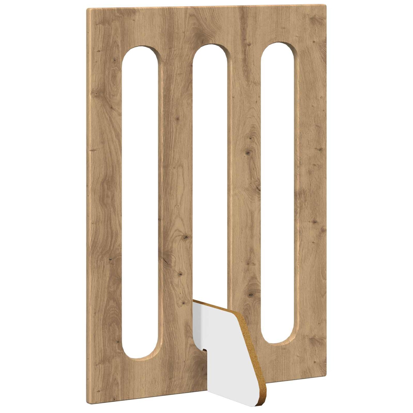 Folding Pet Fence 4 pcs Artisan Eik 201 x 38 x 70 cm
