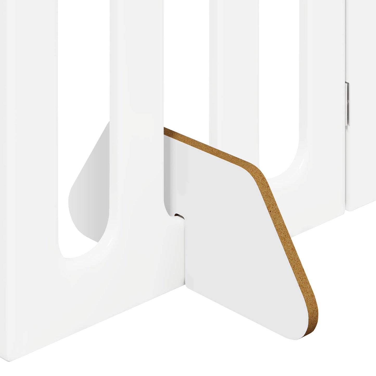 Folding Pet Fence 2 pcs Hvit 100,5 x 38 x 90 cm Konstruert tre vidaXL
