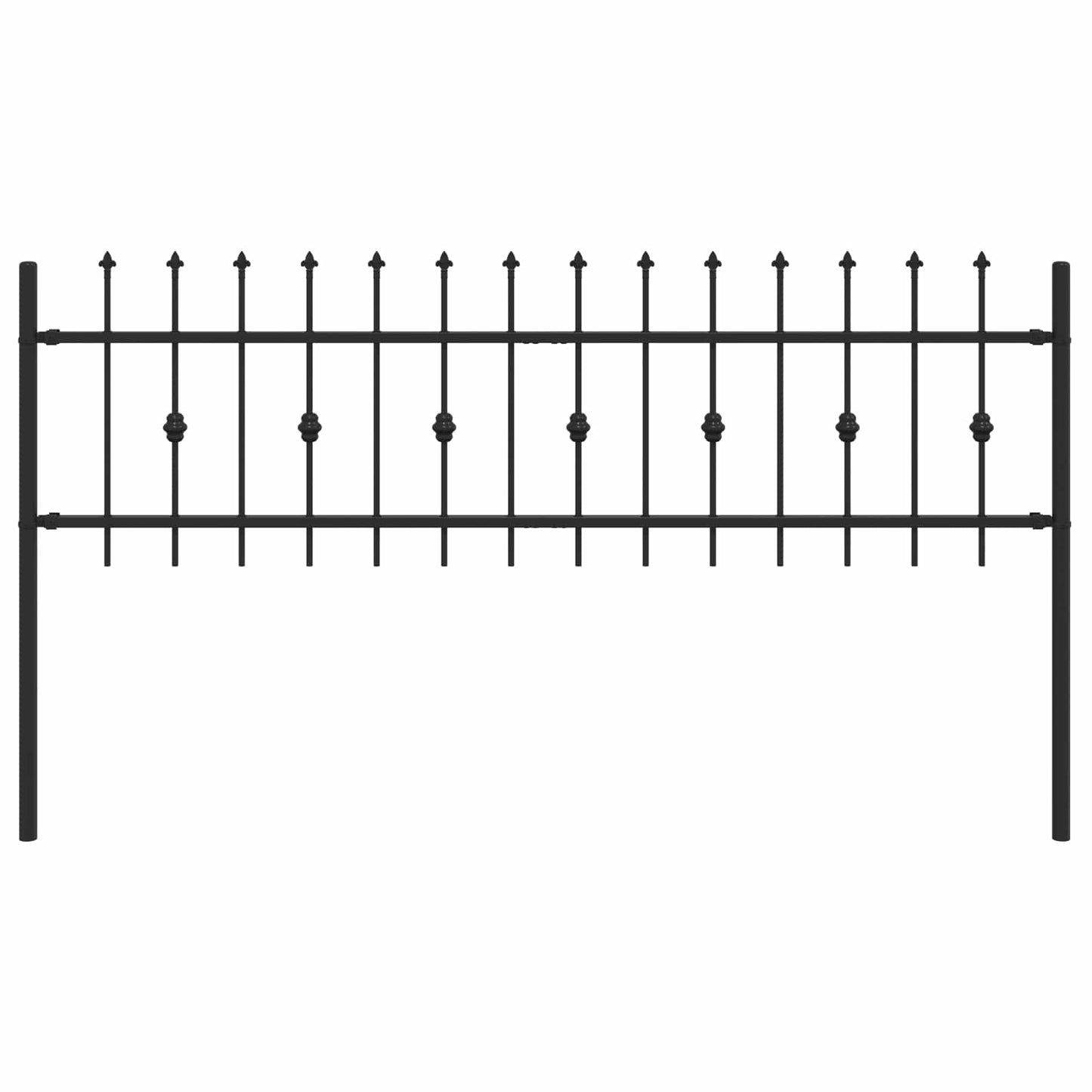 Spikertrekk Svart 200 x 130 cm Pulverlakkert stål vidaXL