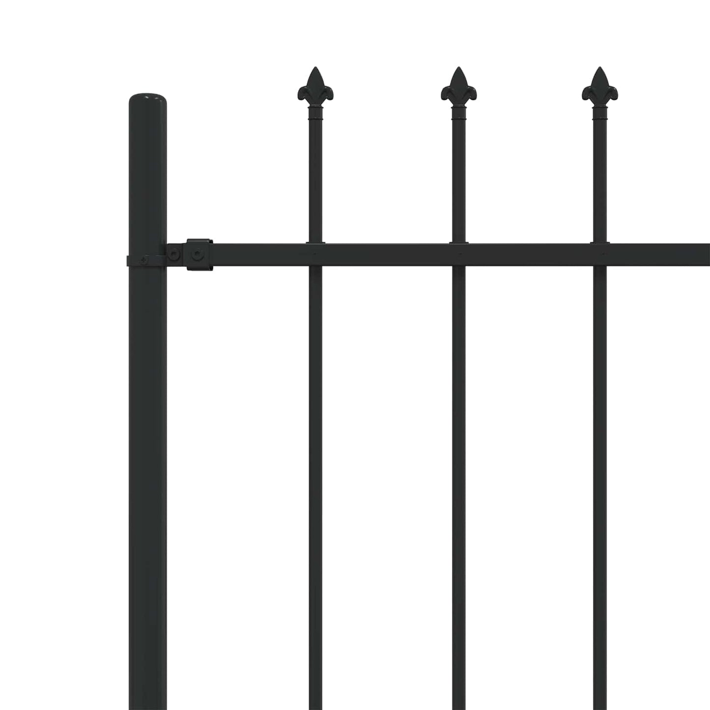 Spikertrekk Svart 200 x 200 cm Pulverlakkert stål vidaXL