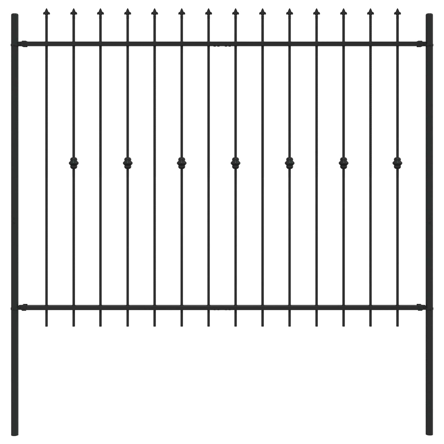 Spikertrekk Svart 200 x 200 cm Pulverlakkert stål vidaXL