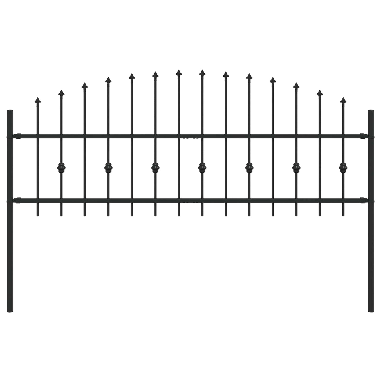 Spikertrekk Svart 200 x 130 cm Pulverlakkert stål vidaXL