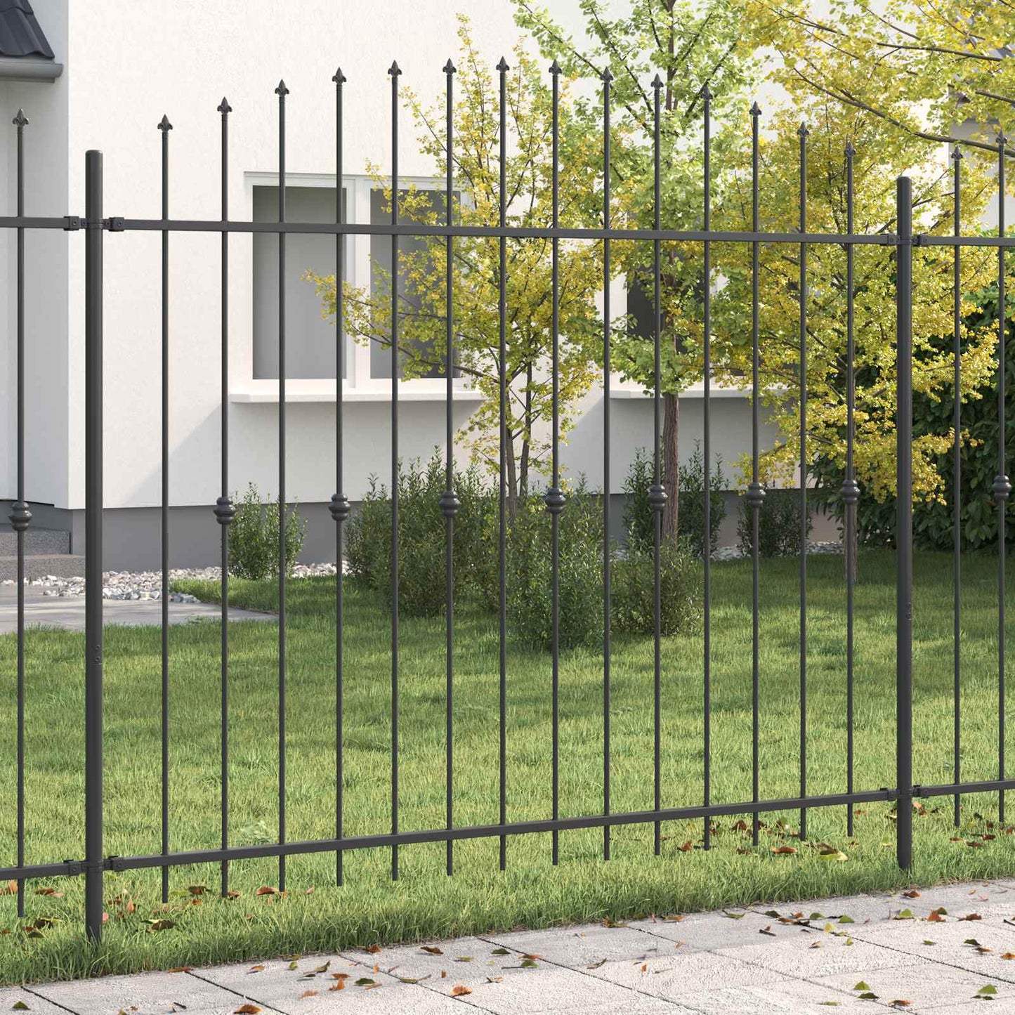 Spikertrekk Svart 200 x 200 cm Pulverlakkert stål vidaXL