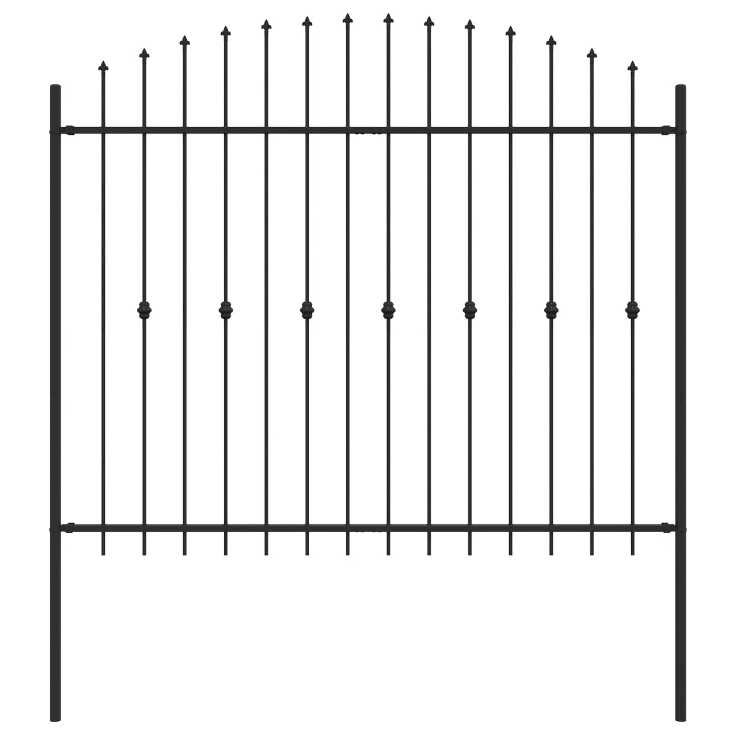 Spikertrekk Svart 200 x 200 cm Pulverlakkert stål vidaXL