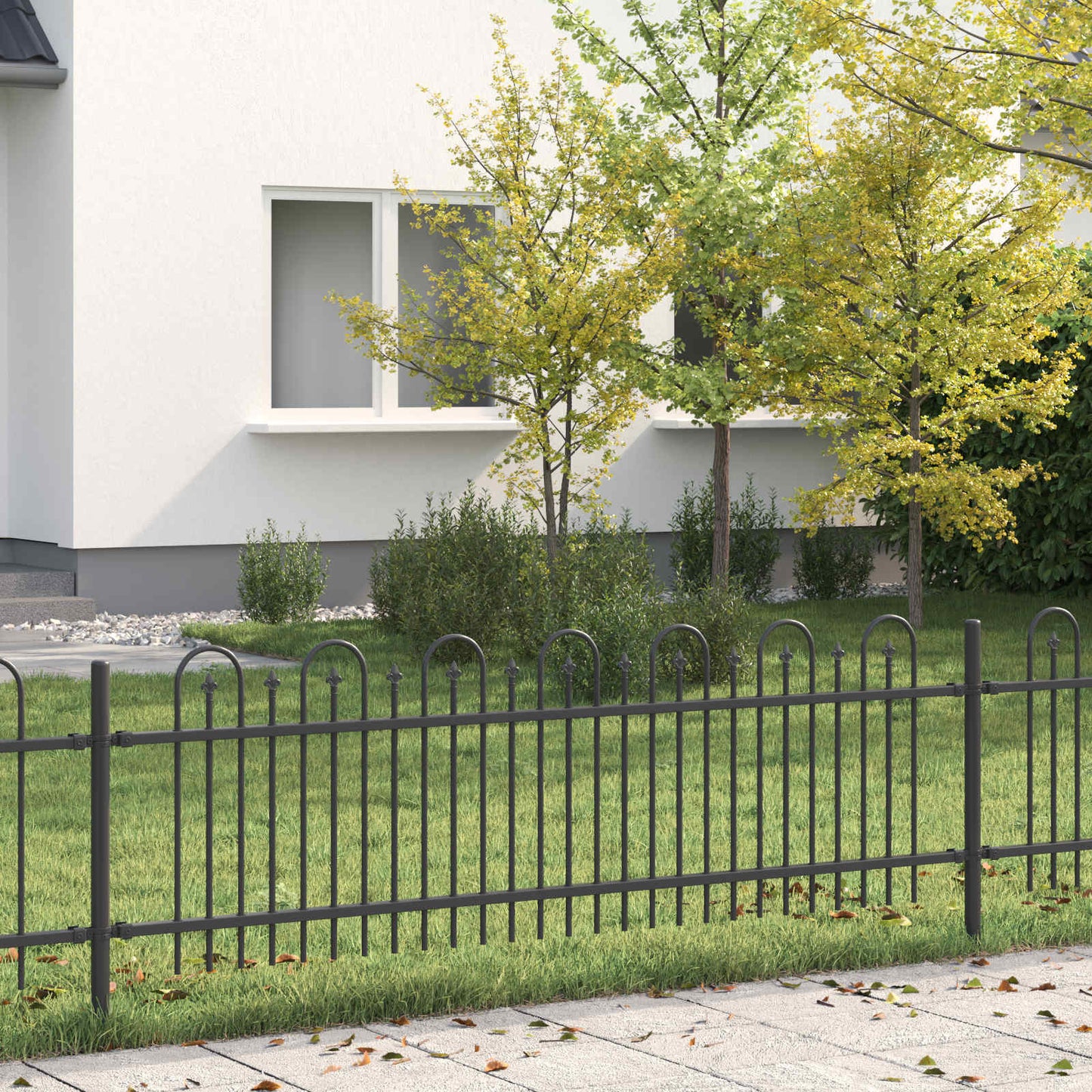 Spikertrekk Bueseger Svart 200 x 130 cm Pulverlakkert stål vidaXL