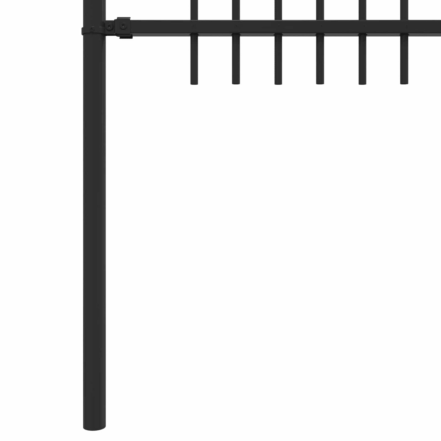 Spikertrekk Bueseger Svart 200 x 150 cm Pulverlakkert stål vidaXL