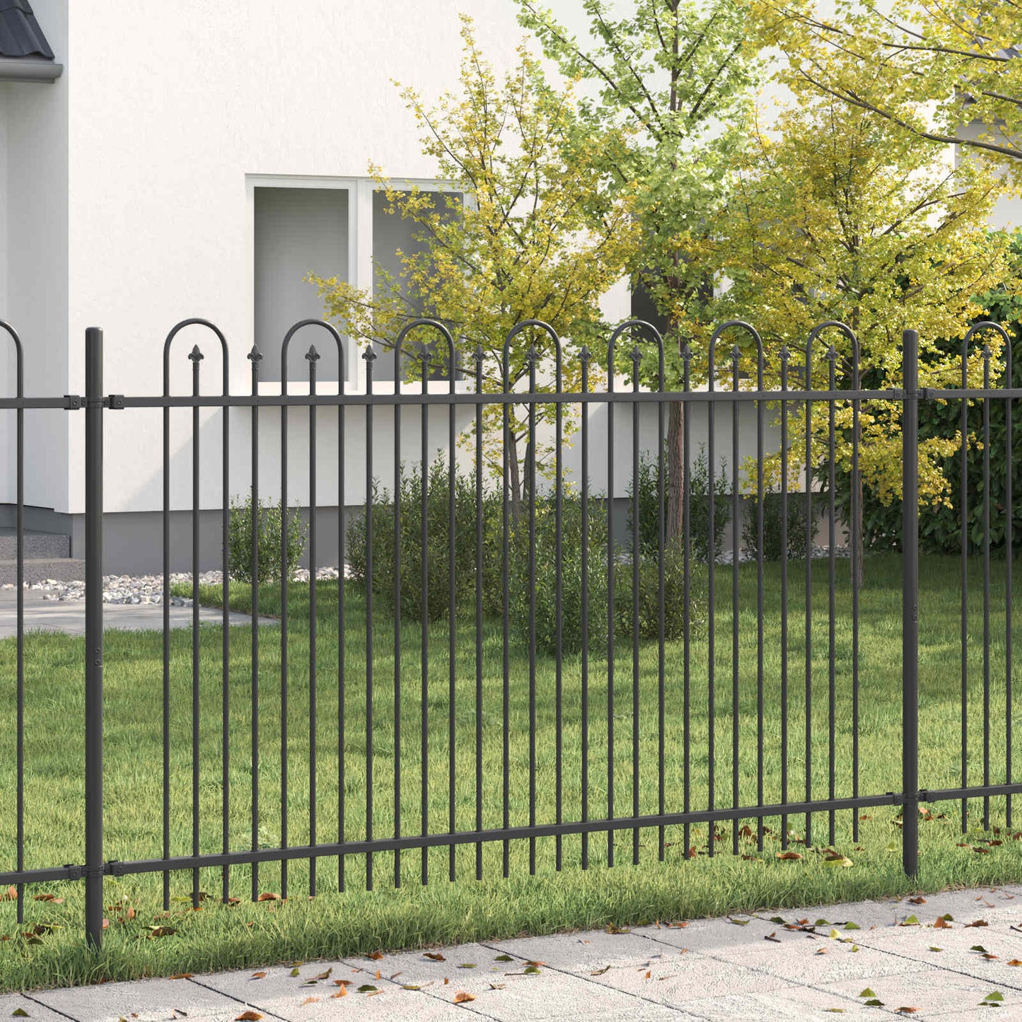 Spikertrekk Bueseger Svart 200 x 130 cm Pulverlakkert stål vidaXL
