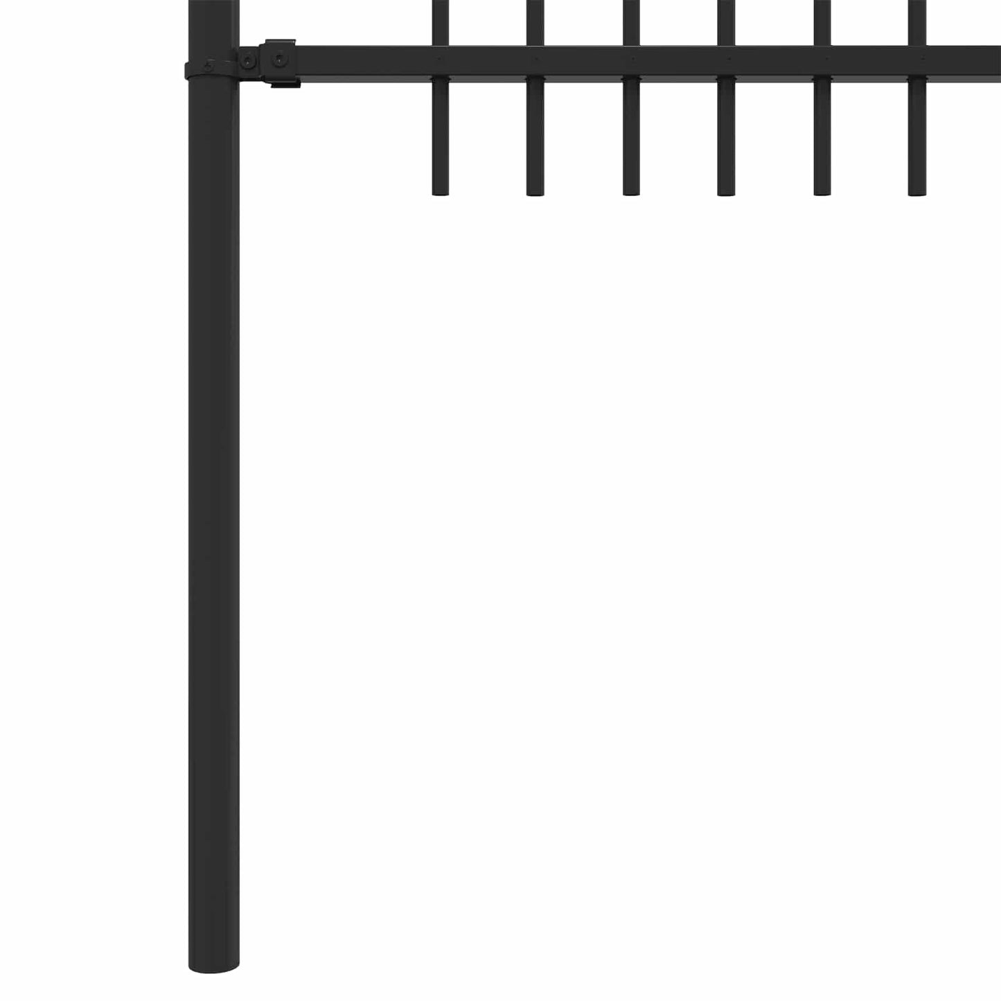 Spikertrekk Bueseger Svart 200 x 200 cm Pulverlakkert stål vidaXL