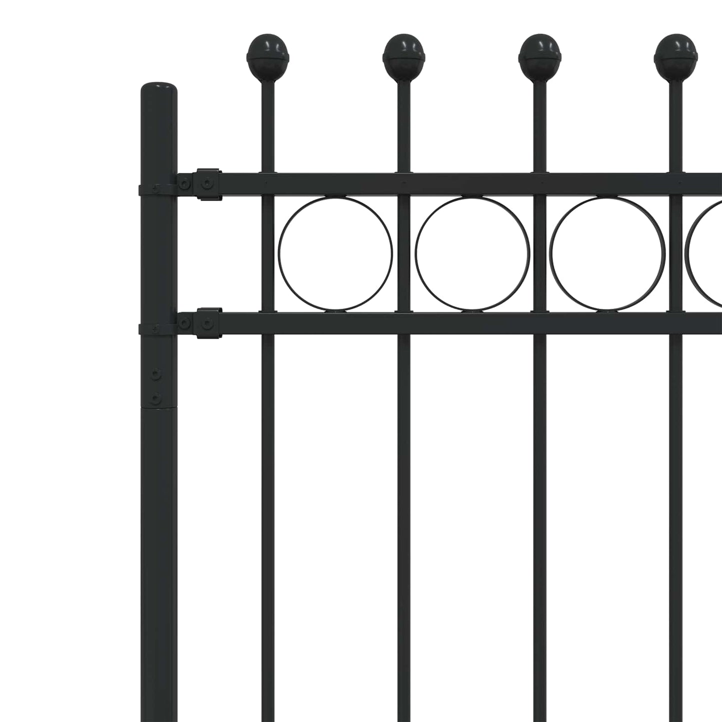 Ringgjerde Svart 200 x 130 cm Pulverlakkert stål vidaXL