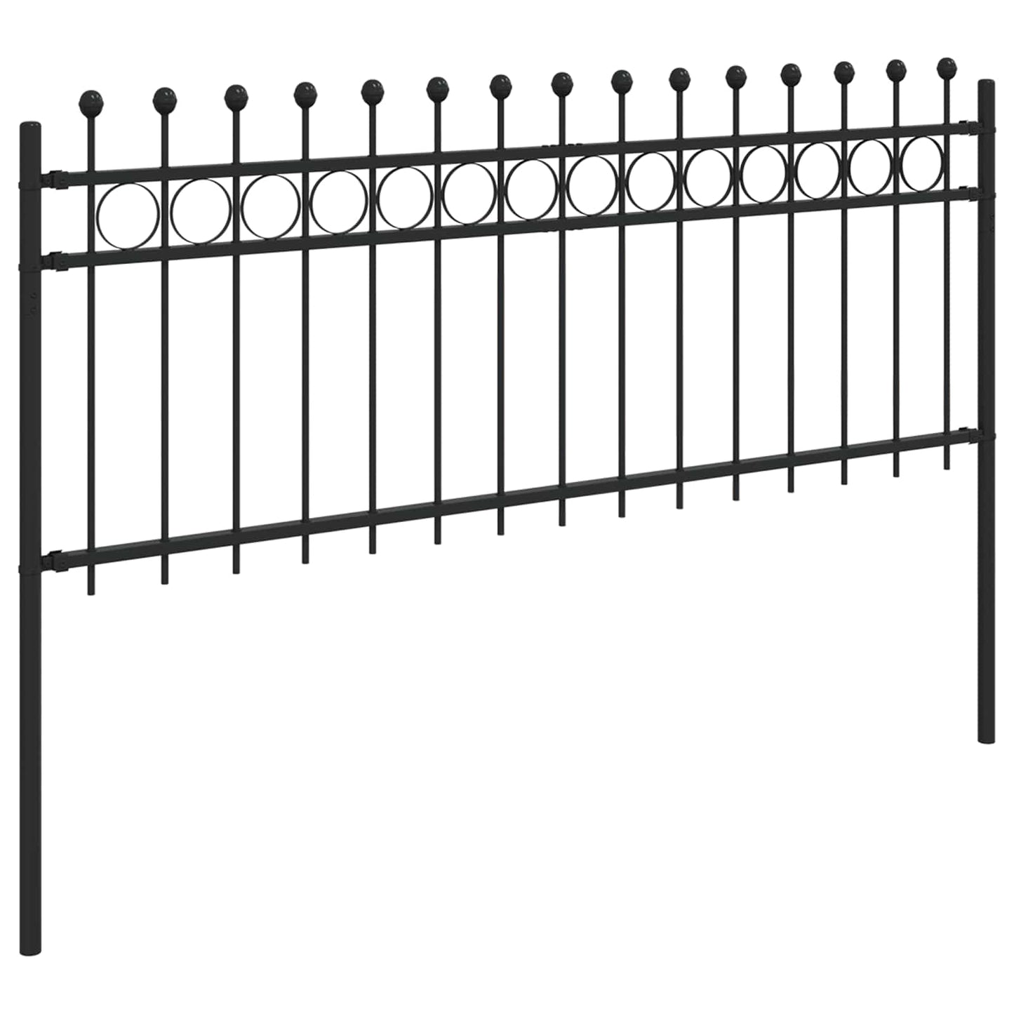 Ringgjerde Svart 200 x 130 cm Pulverlakkert stål vidaXL