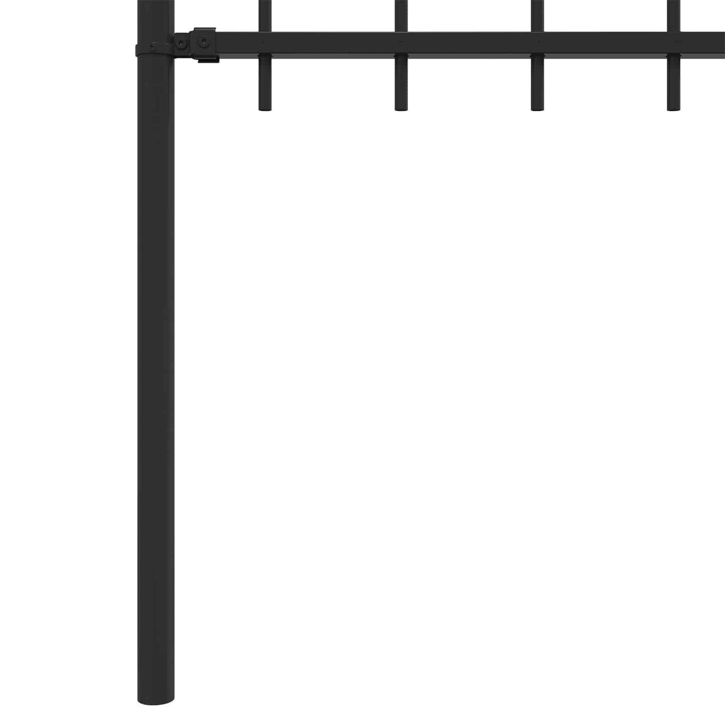 Ringgjerde Svart 200 x 130 cm Pulverlakkert stål vidaXL