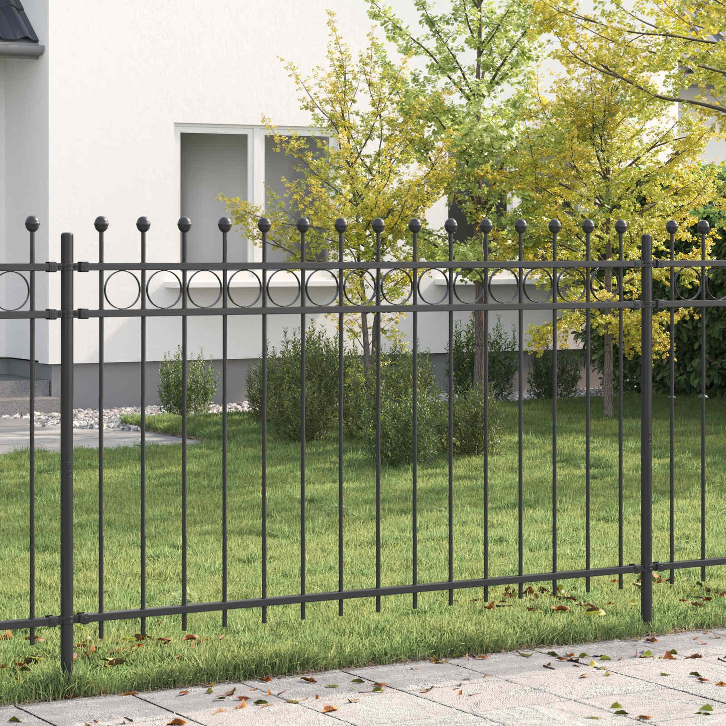Ringgjerde Svart 200 x 130 cm Pulverlakkert stål vidaXL