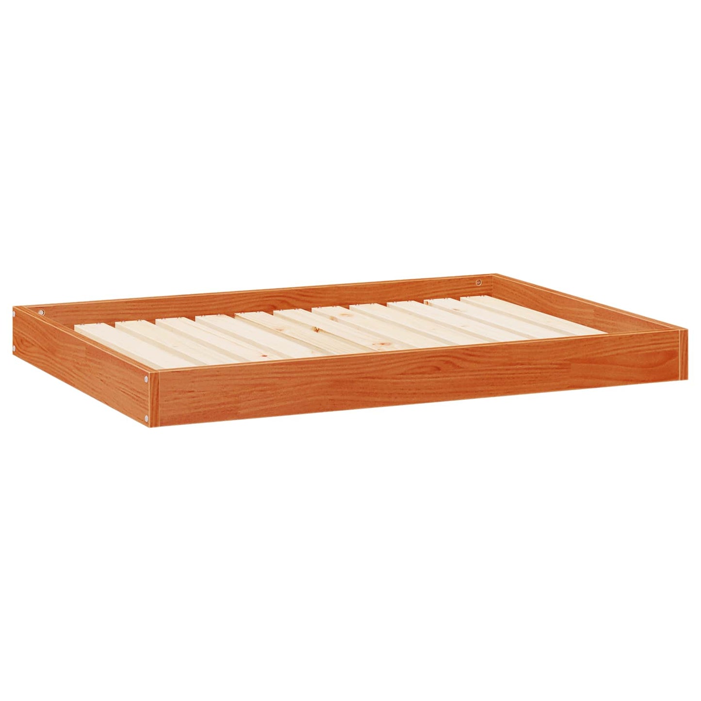 Hundeseng Vokset Brun 101,5 x 74 x 9 cm Massiv furu vidaXL