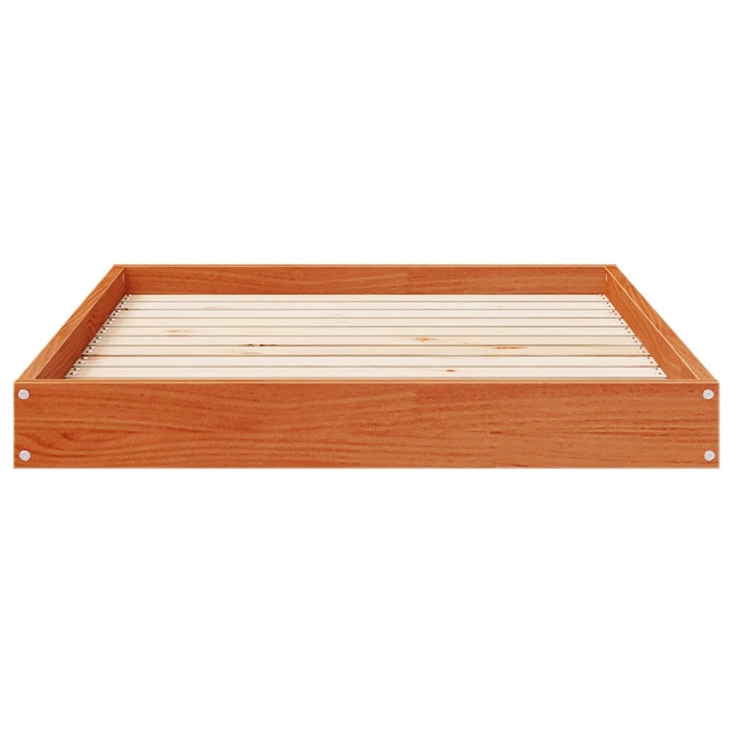 Hundeseng Vokset Brun 101,5 x 74 x 9 cm Massiv furu vidaXL