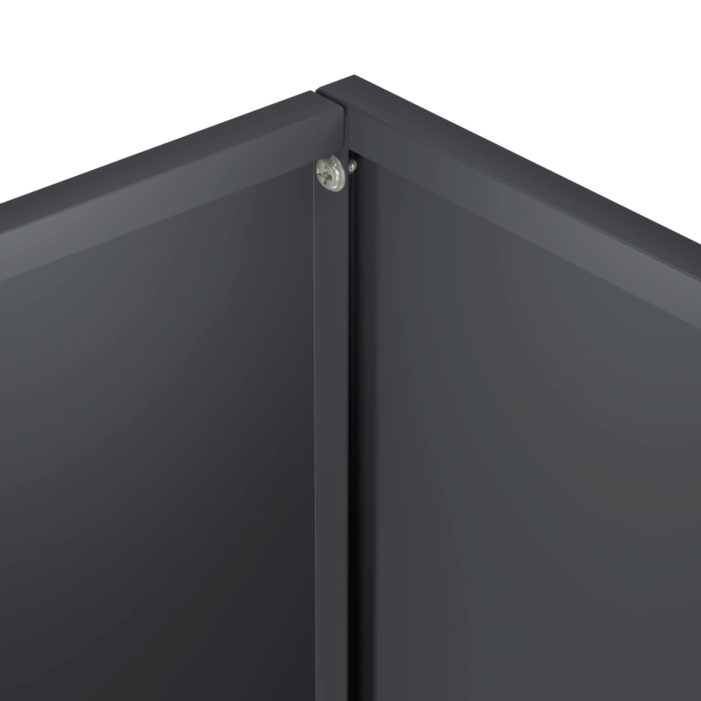 Hageblomsterpotte 2 stk. Antrasitt 45 x 45 x 45 cm