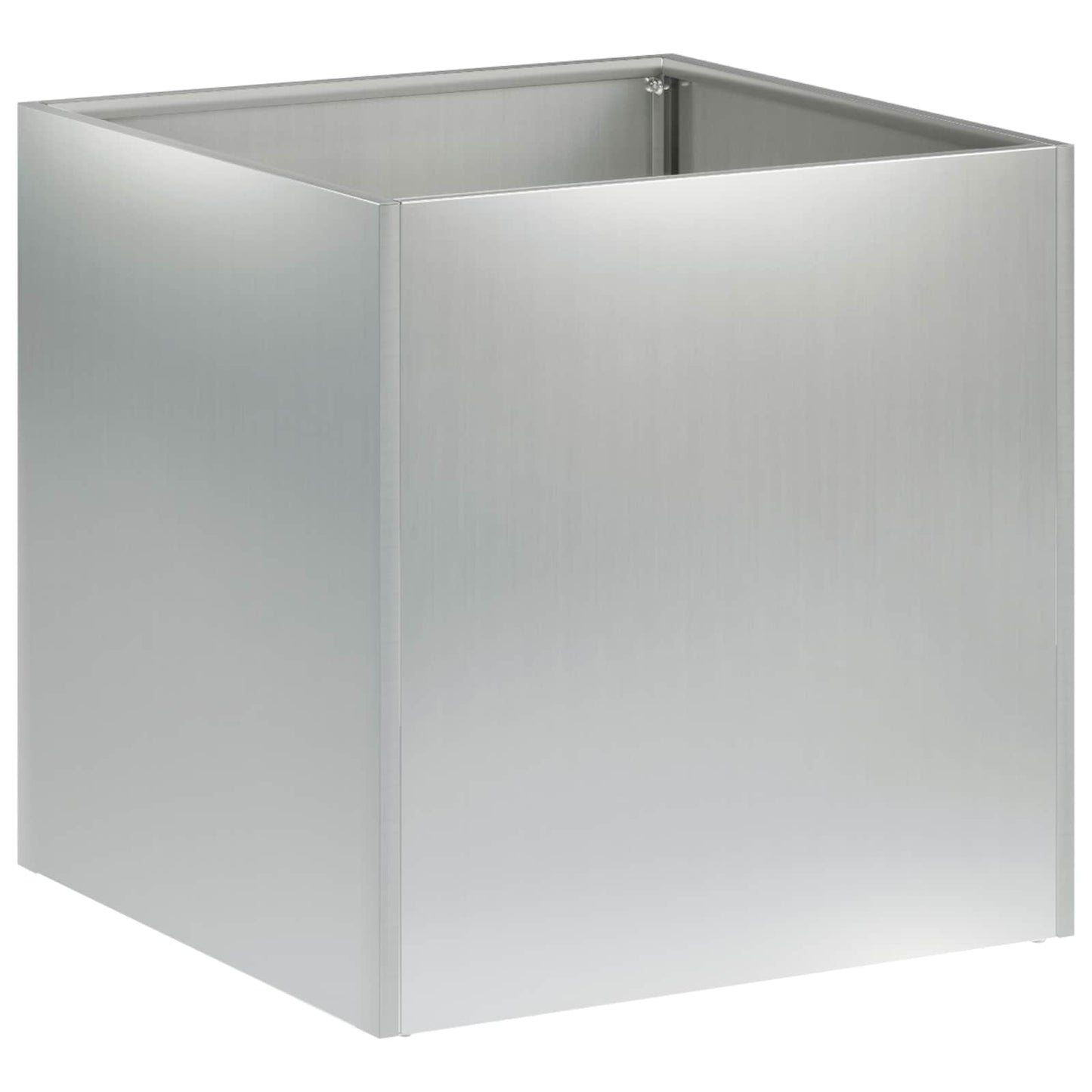 Hageblomsterpotte Sølv 45 x 45 x 45 cm Galvanisert stål