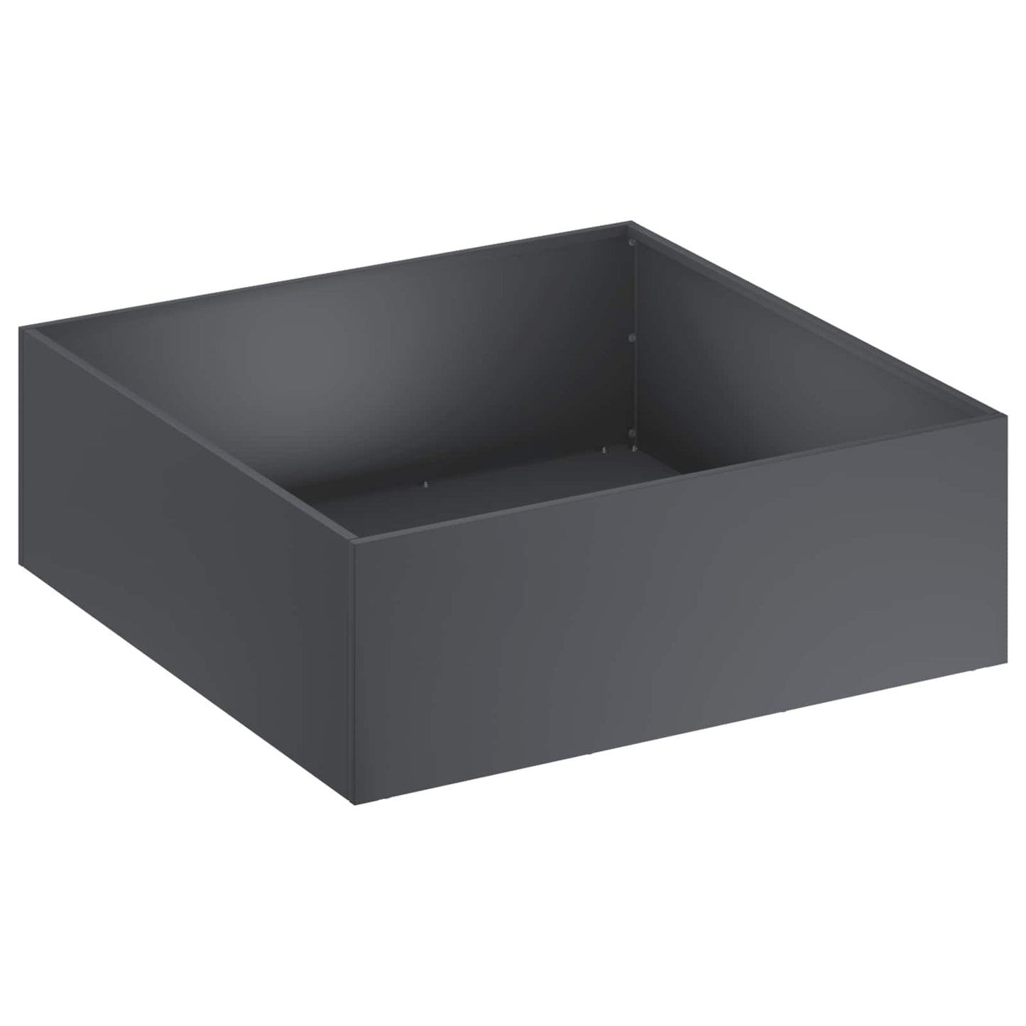 Hageblomsterpotte 2 stk. Antrasitt 40 x 40 x 20 cm