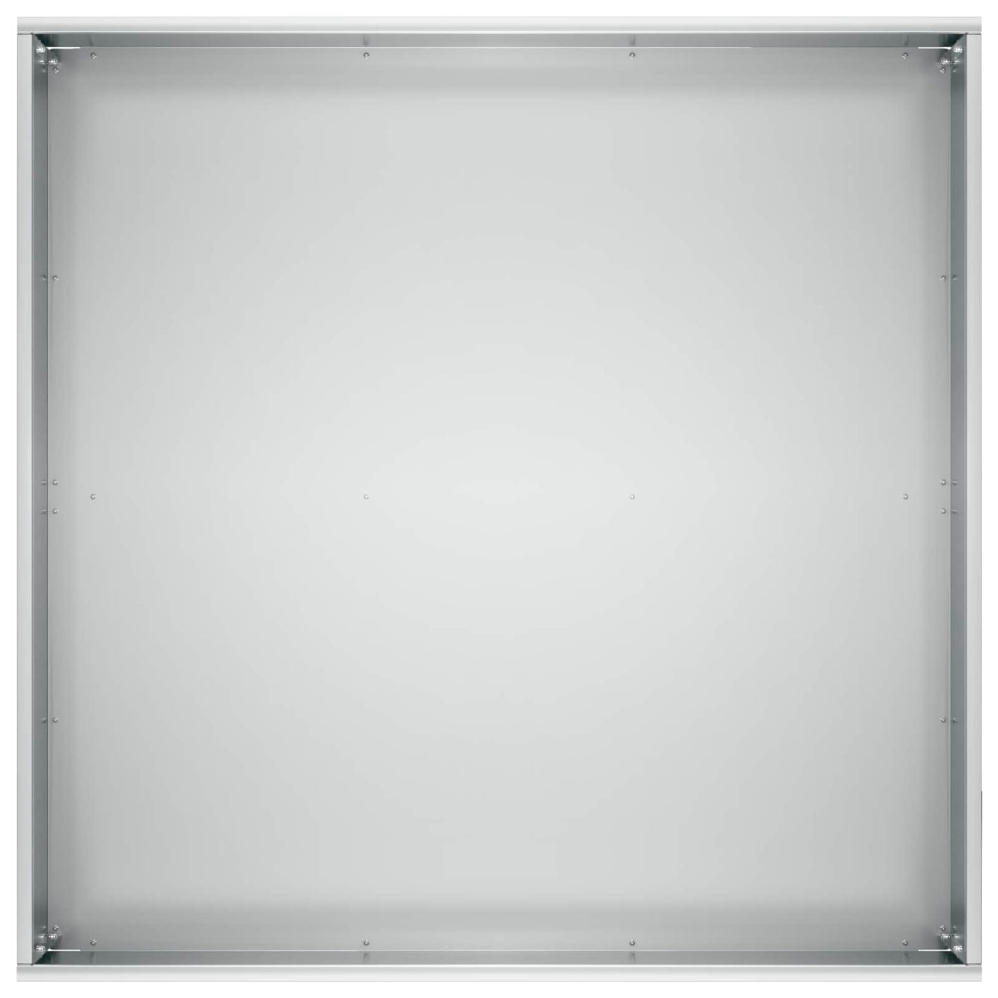 Hageblomsterpotte Sølv 60 x 60 x 20 cm Galvanisert stål