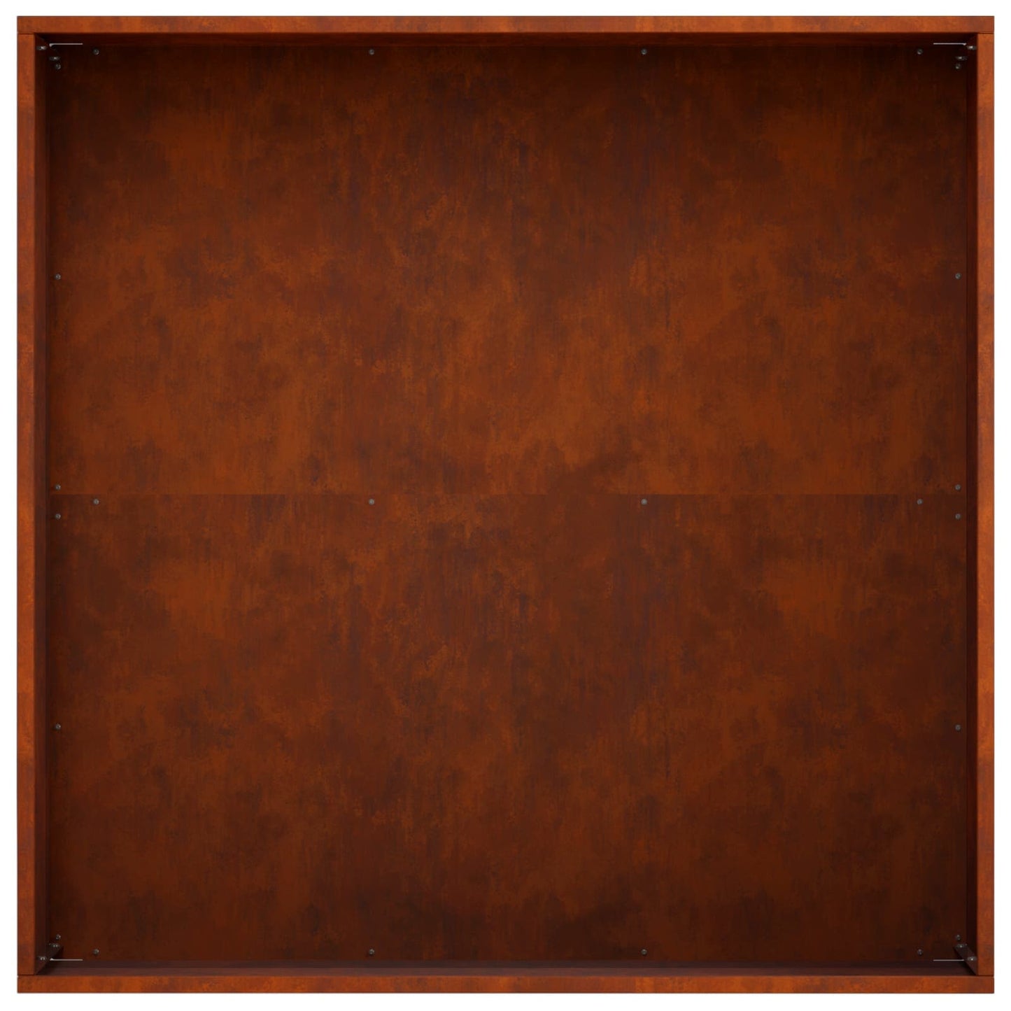 Hageblomsterpotte Rusten 60 x 60 x 20 cm Cortenstål