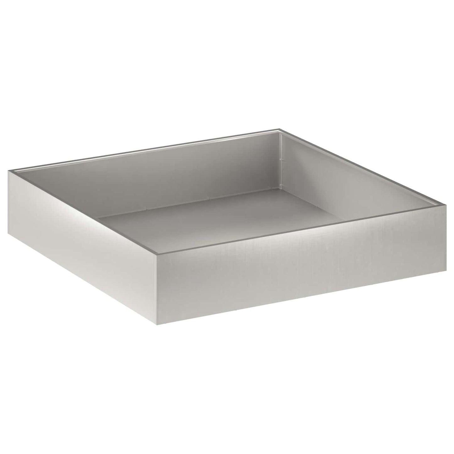 Hageblomsterpotte 2 stk. Sølv 100 x 100 x 20 cm Rustfritt stål
