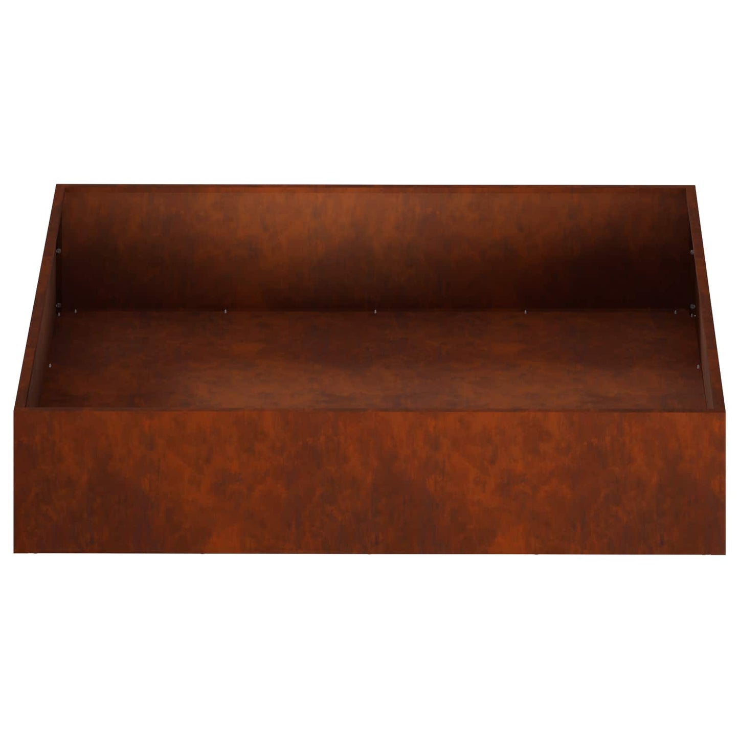 Hageblomsterpotte Rusten 100 x 100 x 20 cm Cortenstål
