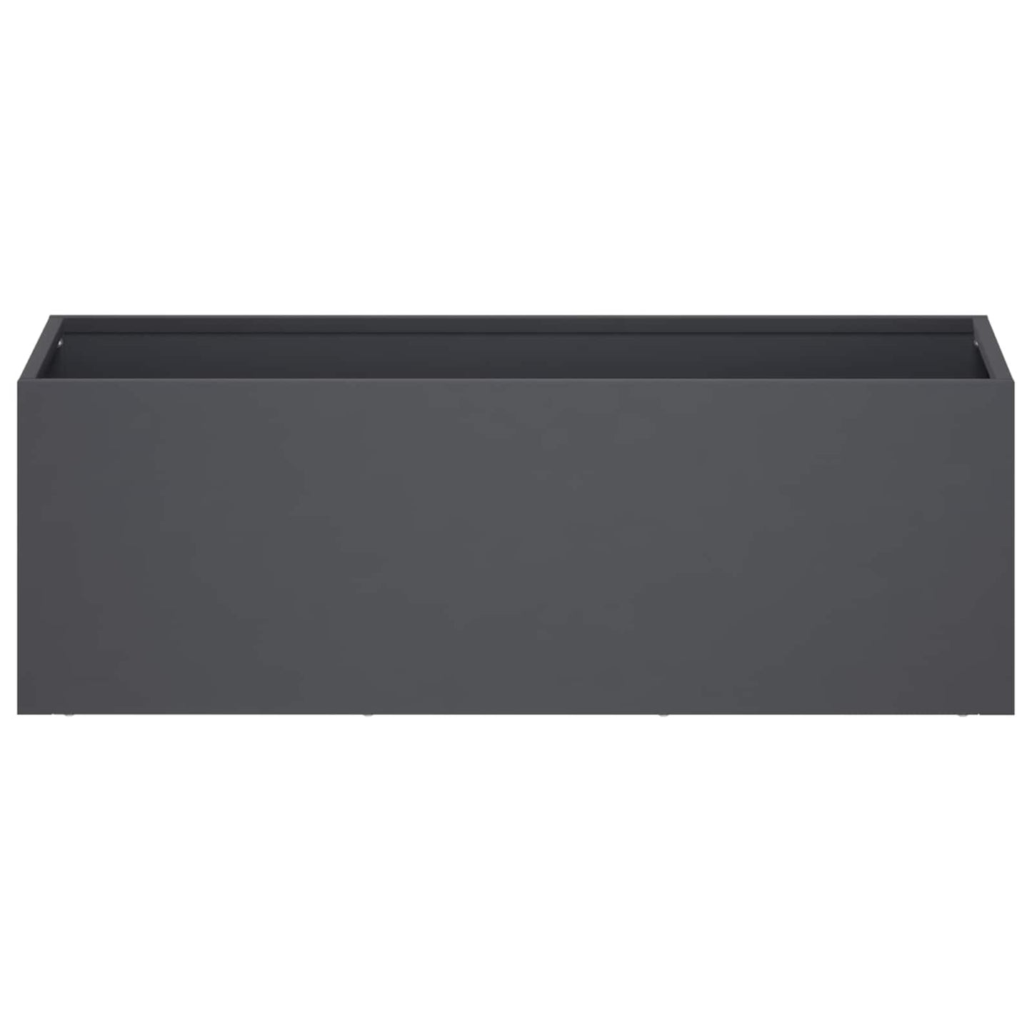 Hageblomsterpotte Antrasitt 60 x 20 x 20 cm Kaldvalsestål