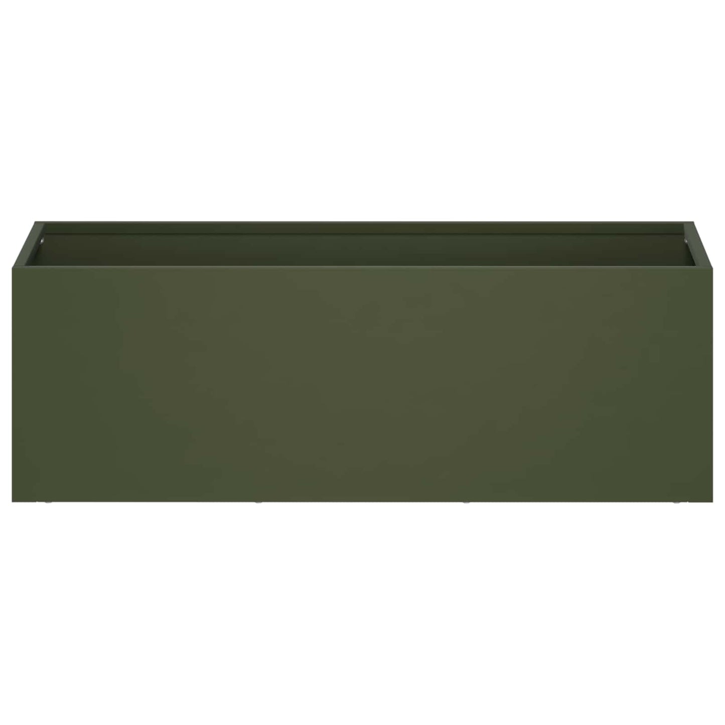 Hageblomsterpotte 2 stk. Olivengrønn 60 x 20 x 20 cm