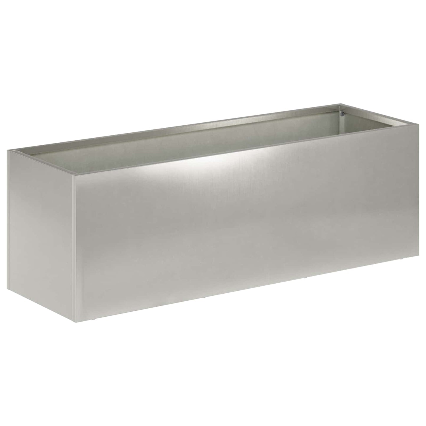 Hageblomsterpotte Sølv 60 x 20 x 20 cm Rustfritt stål