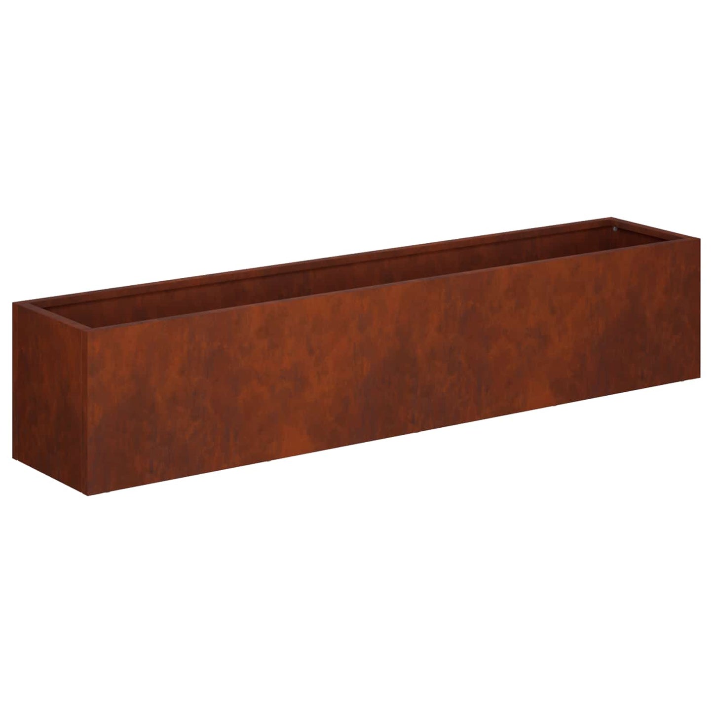 Hageblomsterpotte Rusten 80 x 20 x 20 cm Cortenstål