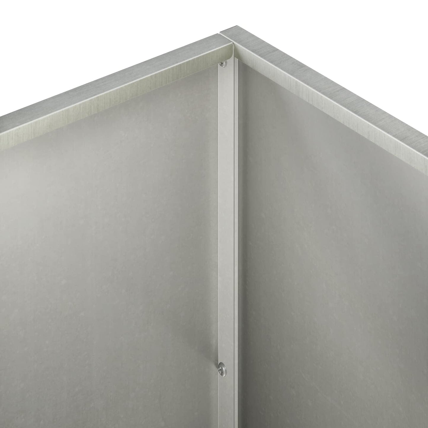 Hageblomsterpotte 2 stk. Sølv 100 x 50 x 50 cm Rustfritt stål