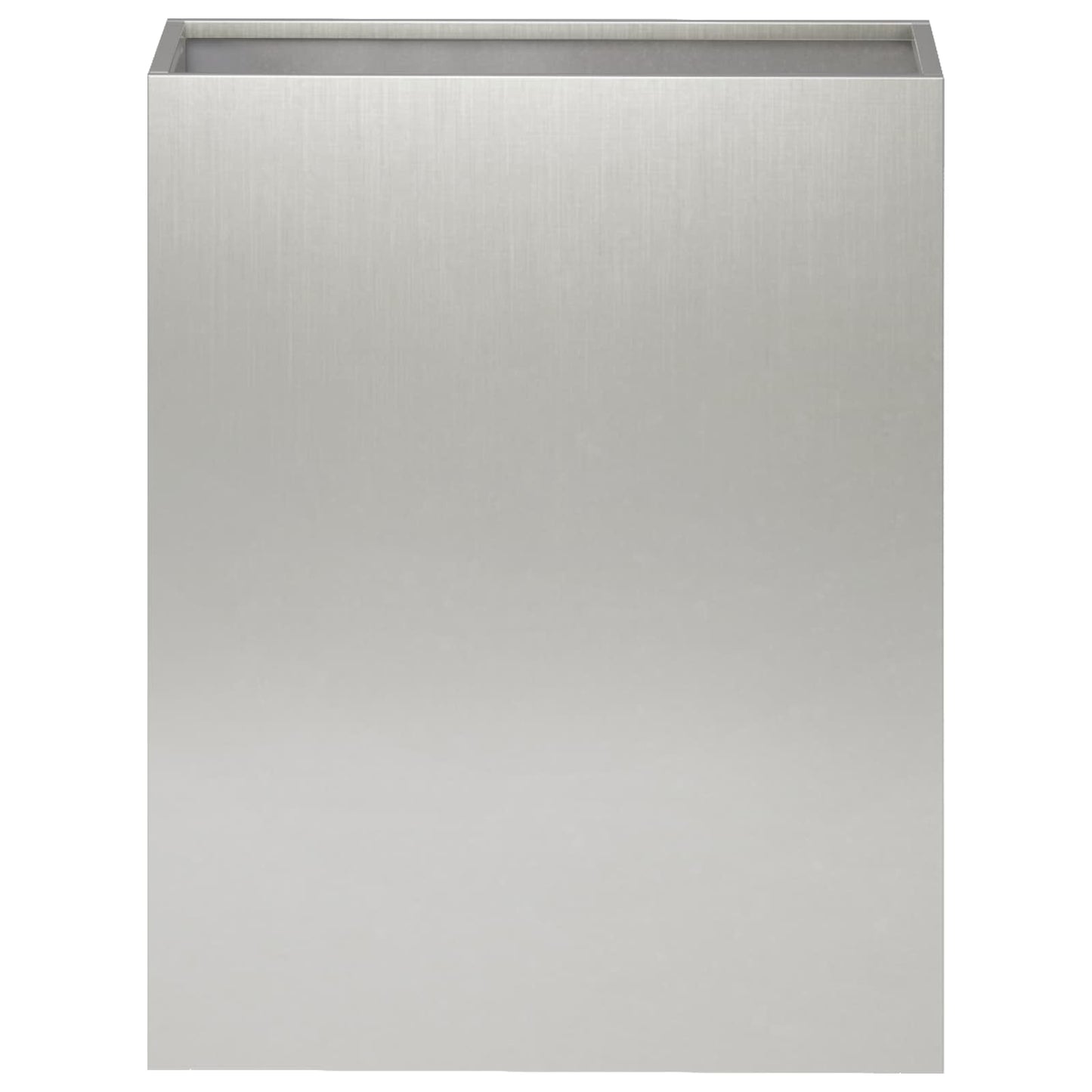 Hageblomsterpotte 2 stk. Sølv 40 x 20 x 40 cm Rustfritt stål
