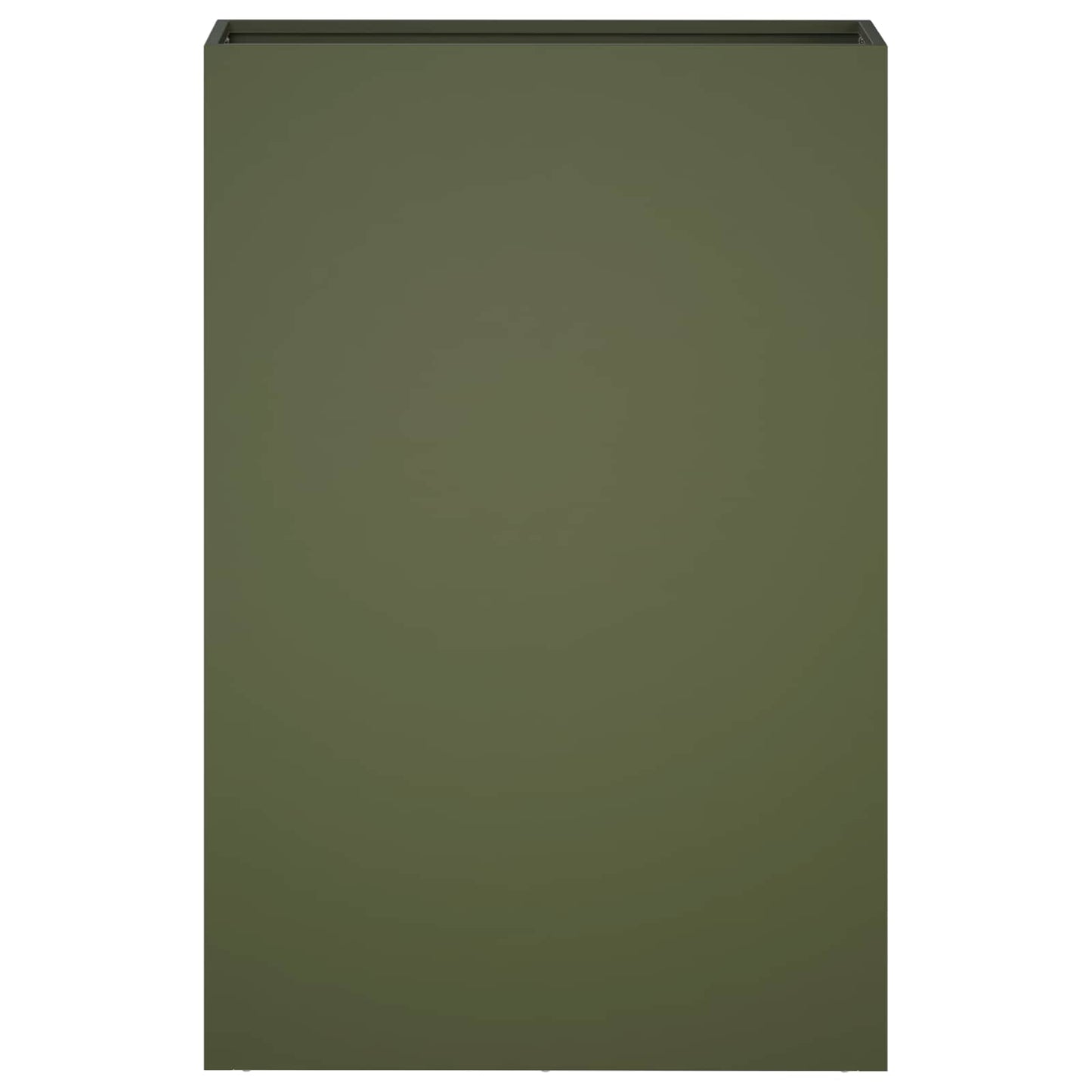Hageblomsterpotte Olivengrønn 40 x 20 x 75 cm Kaldvalsestål