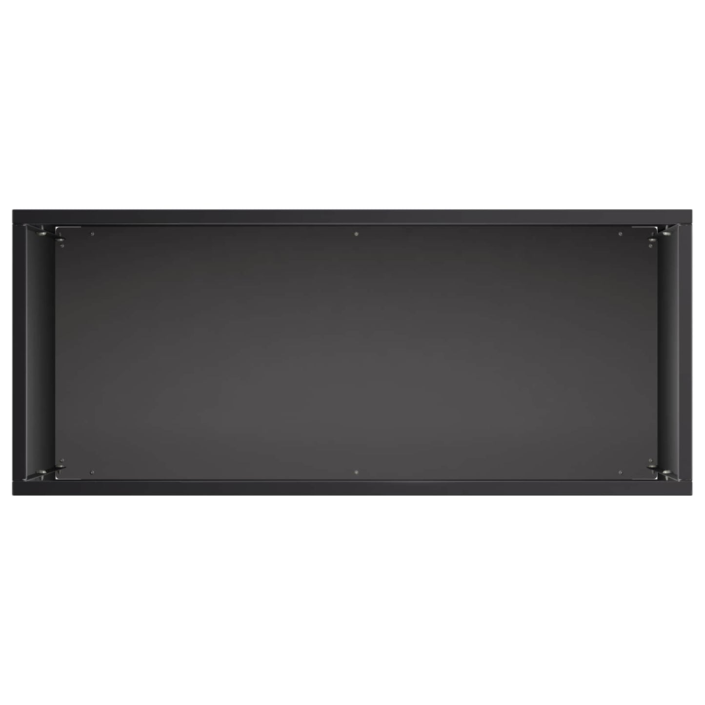 Hageblomsterpotte Svart 50 x 20 x 40 cm Kaldvalsestål