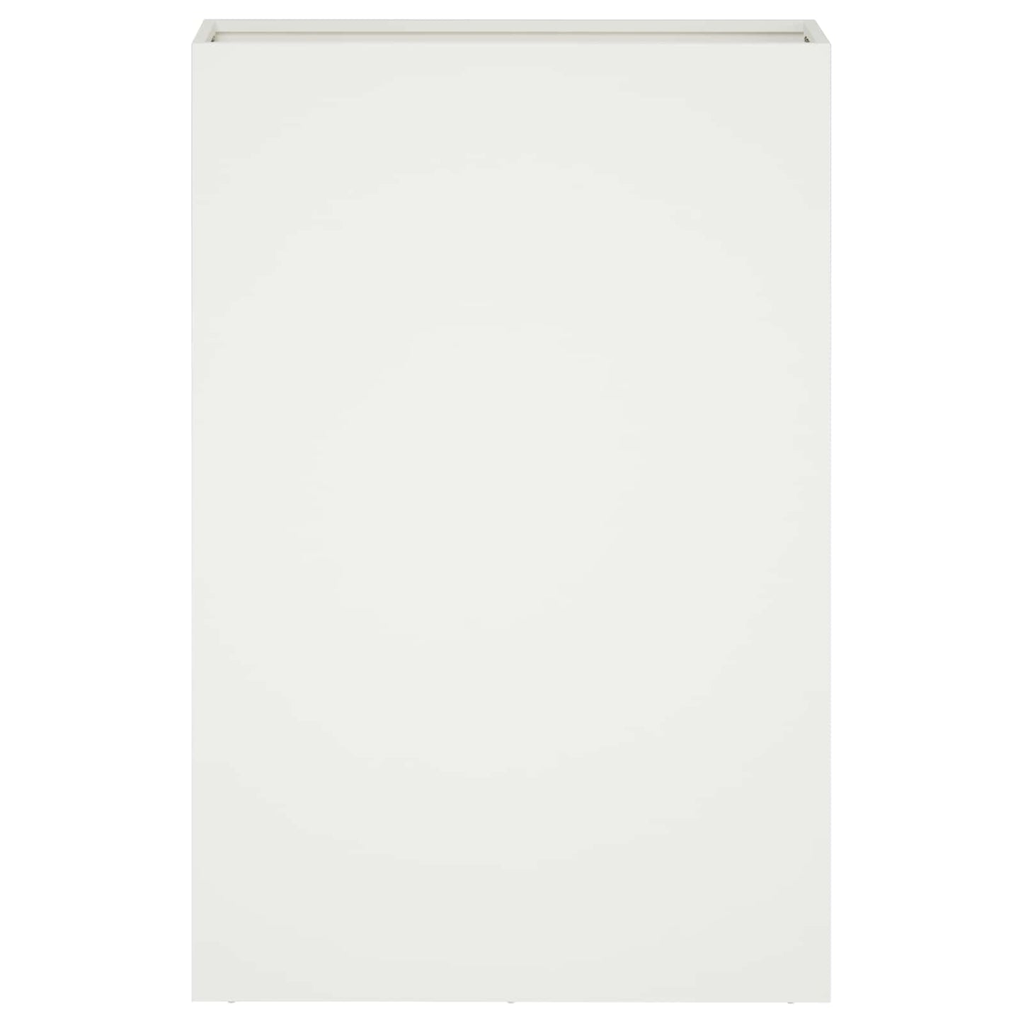 Hageblomsterpotte Hvit 50 x 20 x 75 cm Kaldvalsestål