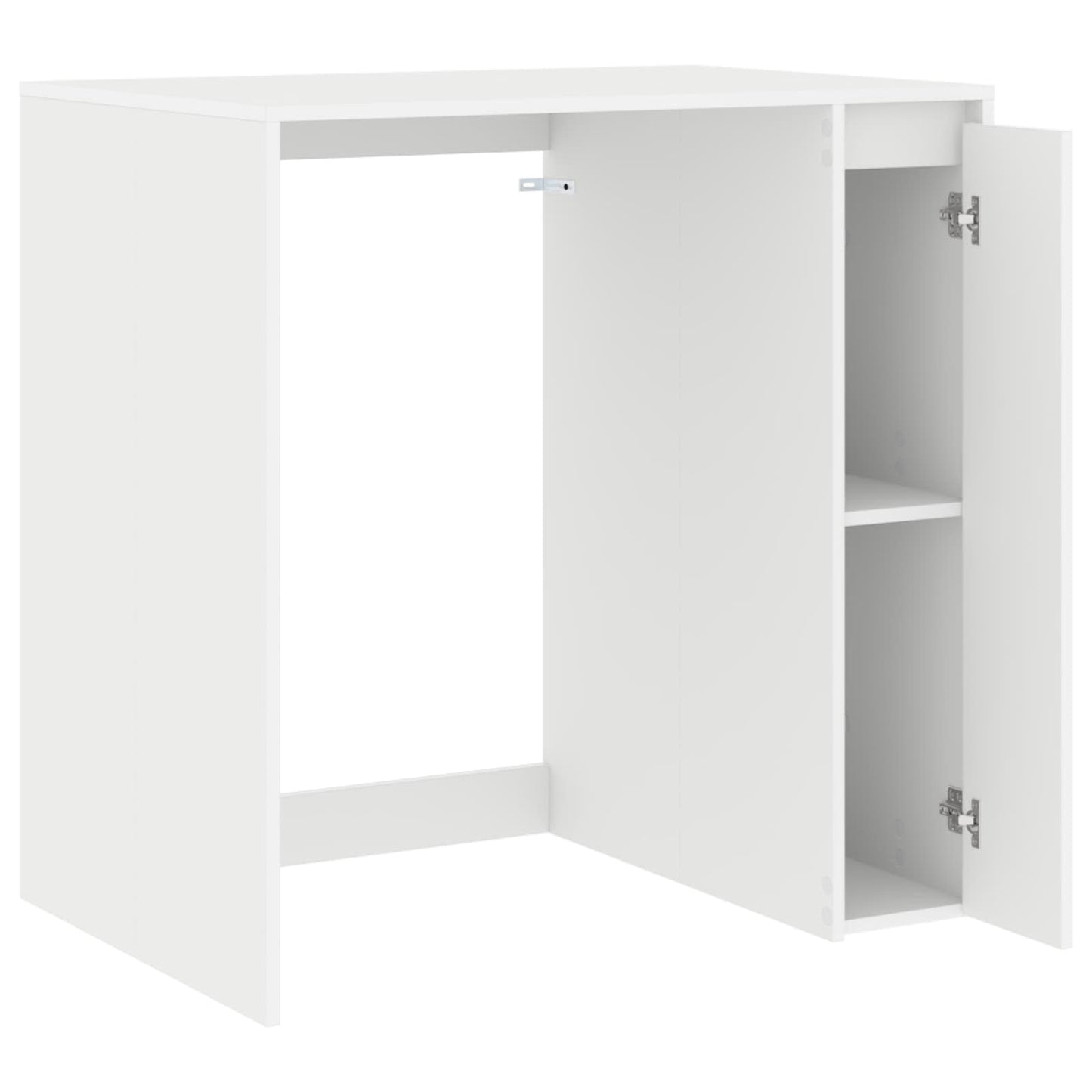 Vaskemaskin skap med dør Hvit 87 x 60 x 89 cm Konstruert tre