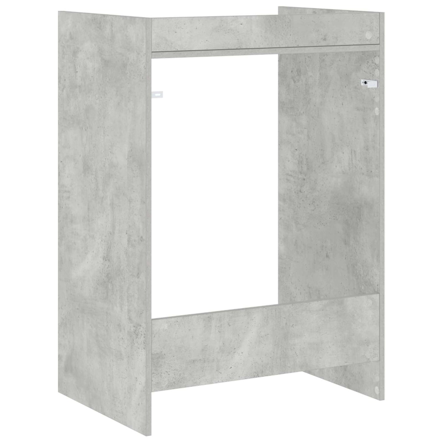 Vaskemaskin skap Betong 67,5 x 48 x 97 cm Konstruert tre vidaXL