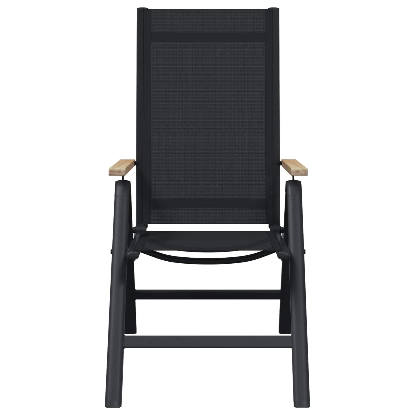 Recliner Hage Stoler 2 pcs Svart 58 x 73 x 111,5 cm Textilene