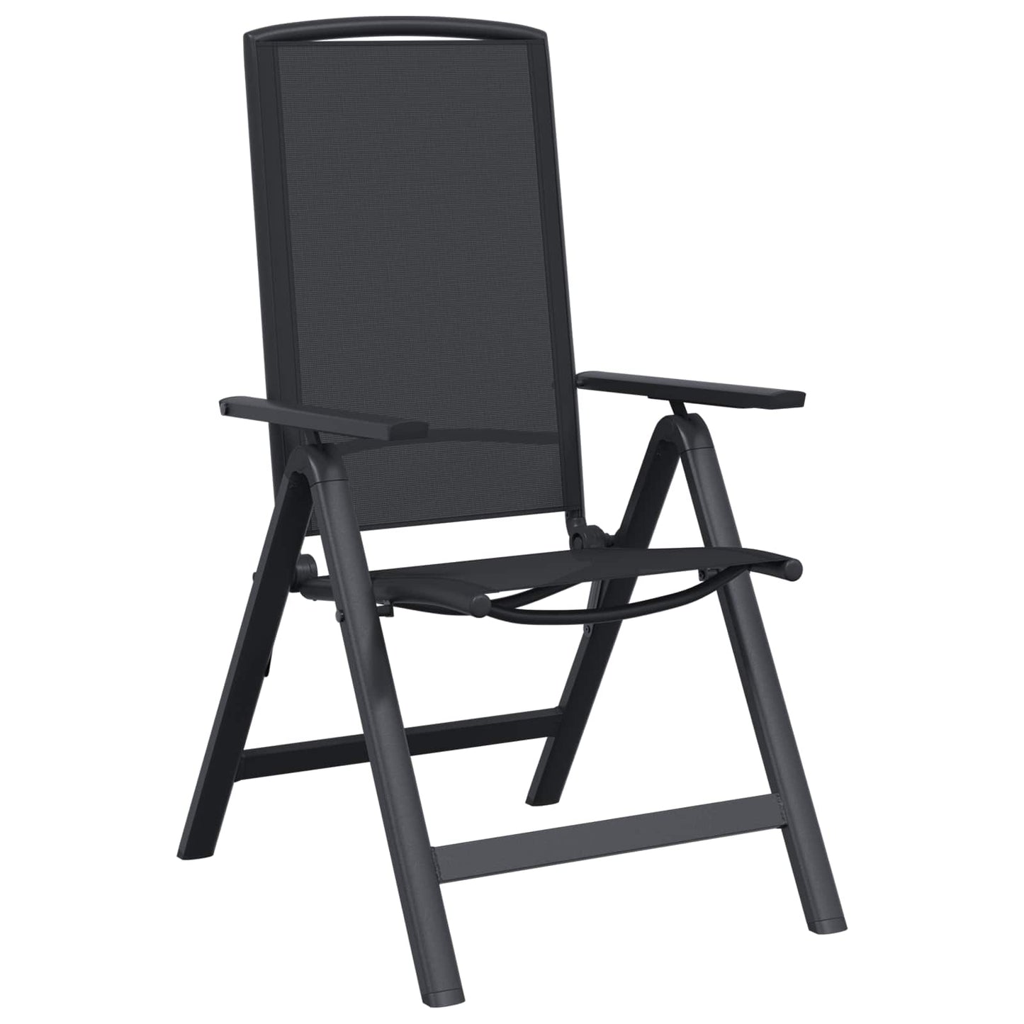 Recliner Hage Stoler 2 pcs Svart 58 x 71 x 112 cm Textilene