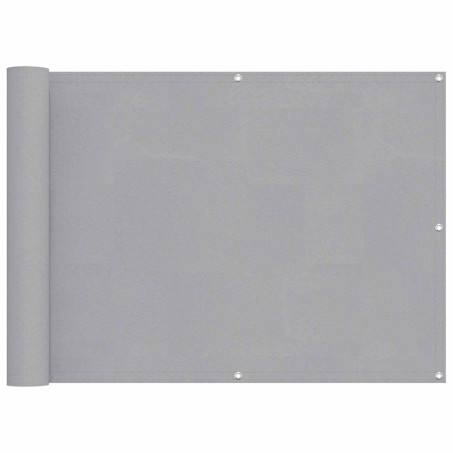 Balkong Skjerm Lysegrå 75 x 200 cm PU-belagt oxford alu vidaXL