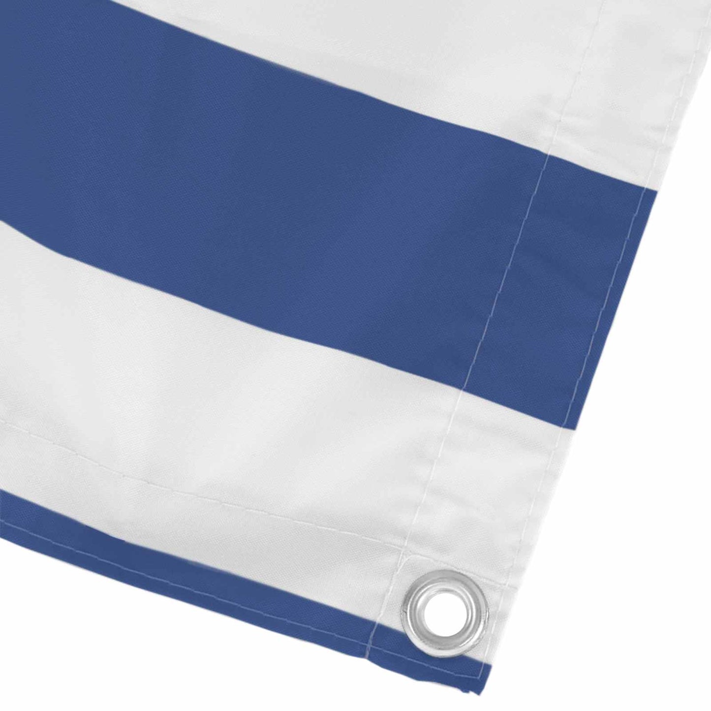 Balkong Skjerm Blå og hvit 110 x 200 cm Oxford Stoff