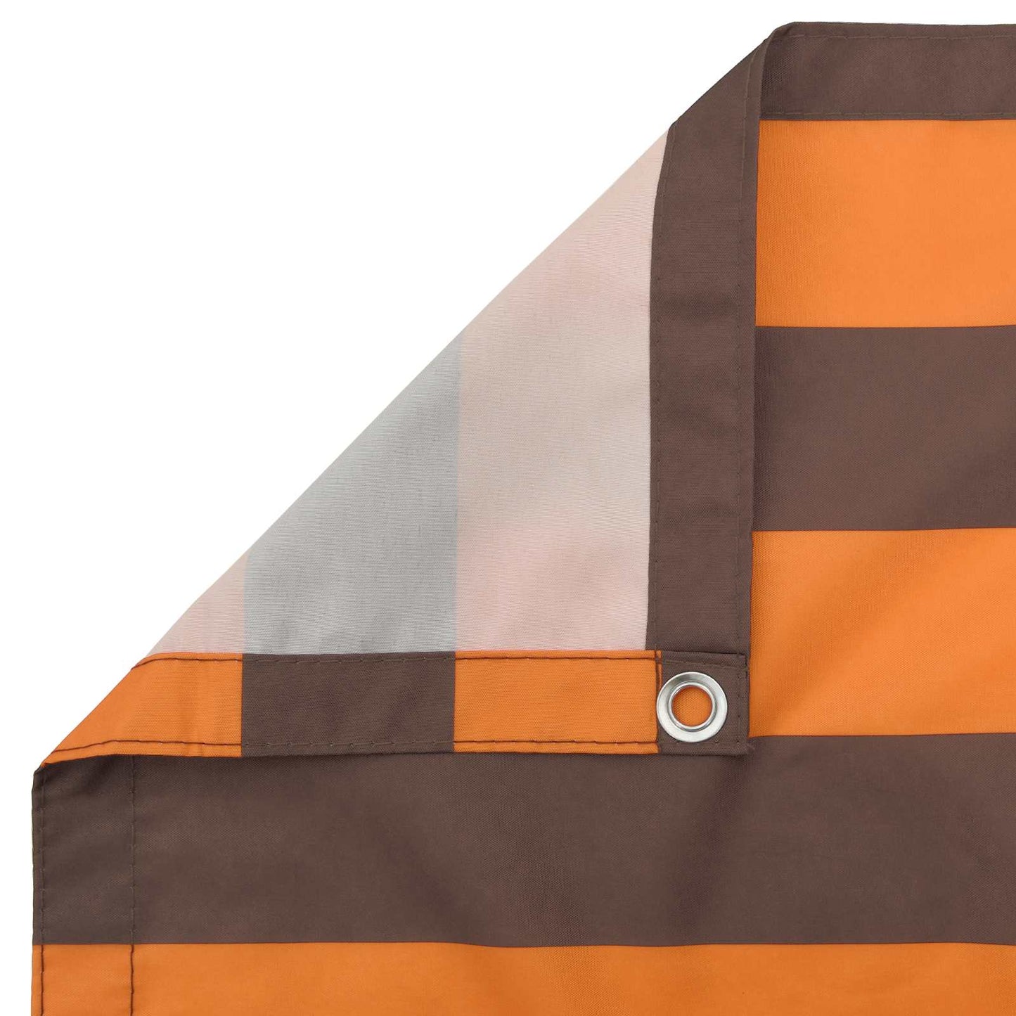 Balkong Skjerm Oransje og Brunt 100 x 400 cm Oxford Stoff
