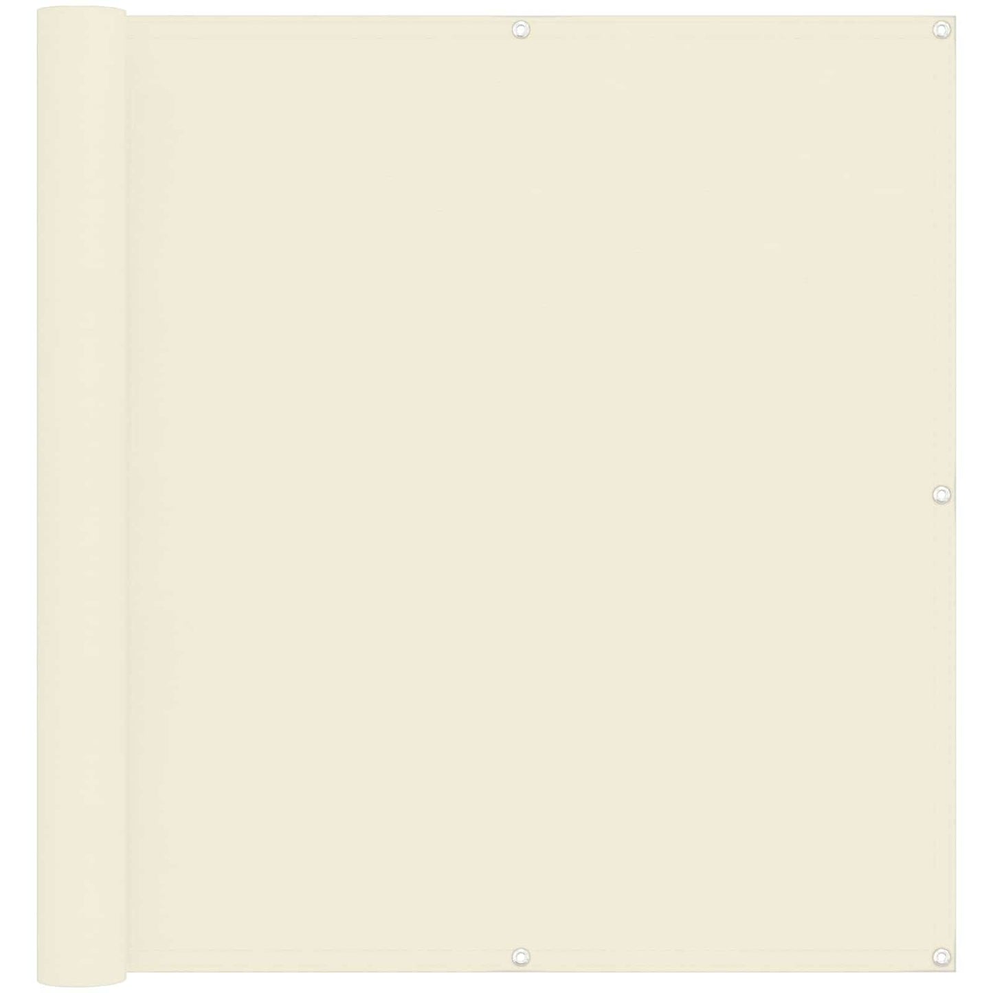 Balkong Skjerm Krem 110 x 300 cm Oxford Stoff